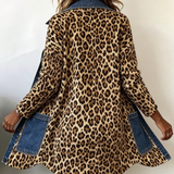 Lorena | Manteau Long Léopard en Jean
