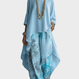 Flor - Ensemble Artistique Élégant avec Motif Floral
