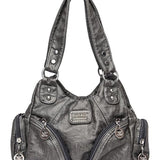 Sac à main messenger en cuir souple vintage